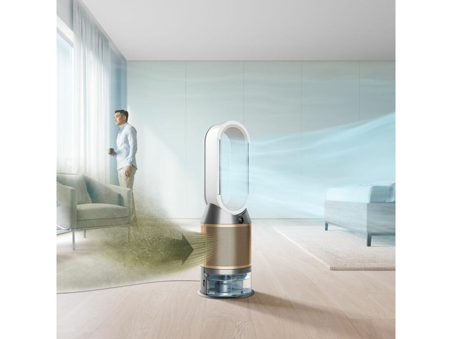 *SOMMERSCHLUSS AKTION* DYSON™ PH04 Purifier Humidify+Cool Formaldehyde Luftreiniger und Befeuchter weiß/gold *AKTION*
