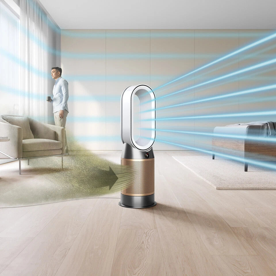 *AKTION* Dyson Purifier Hot + Cool HP09 Ventilator Heizlüfter Luftreiniger weiß/gold