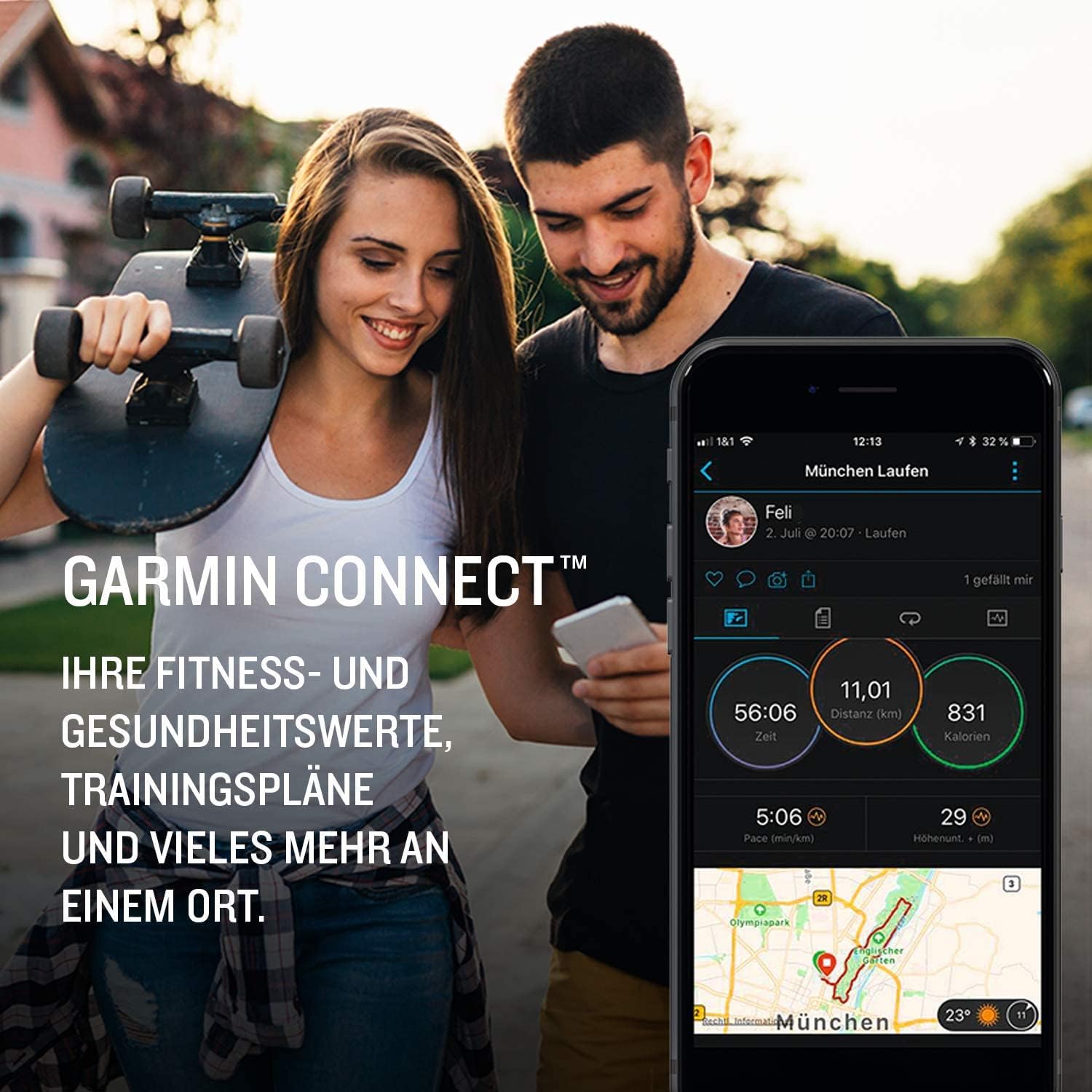 *NOUVEAUTÉ UNIQUE* Garmin Instinct : montre connectée GPS étanche avec fonctions sport et fitness. Suivi de la fréquence cardiaque, de la condition physique et notifications sur smartphone.