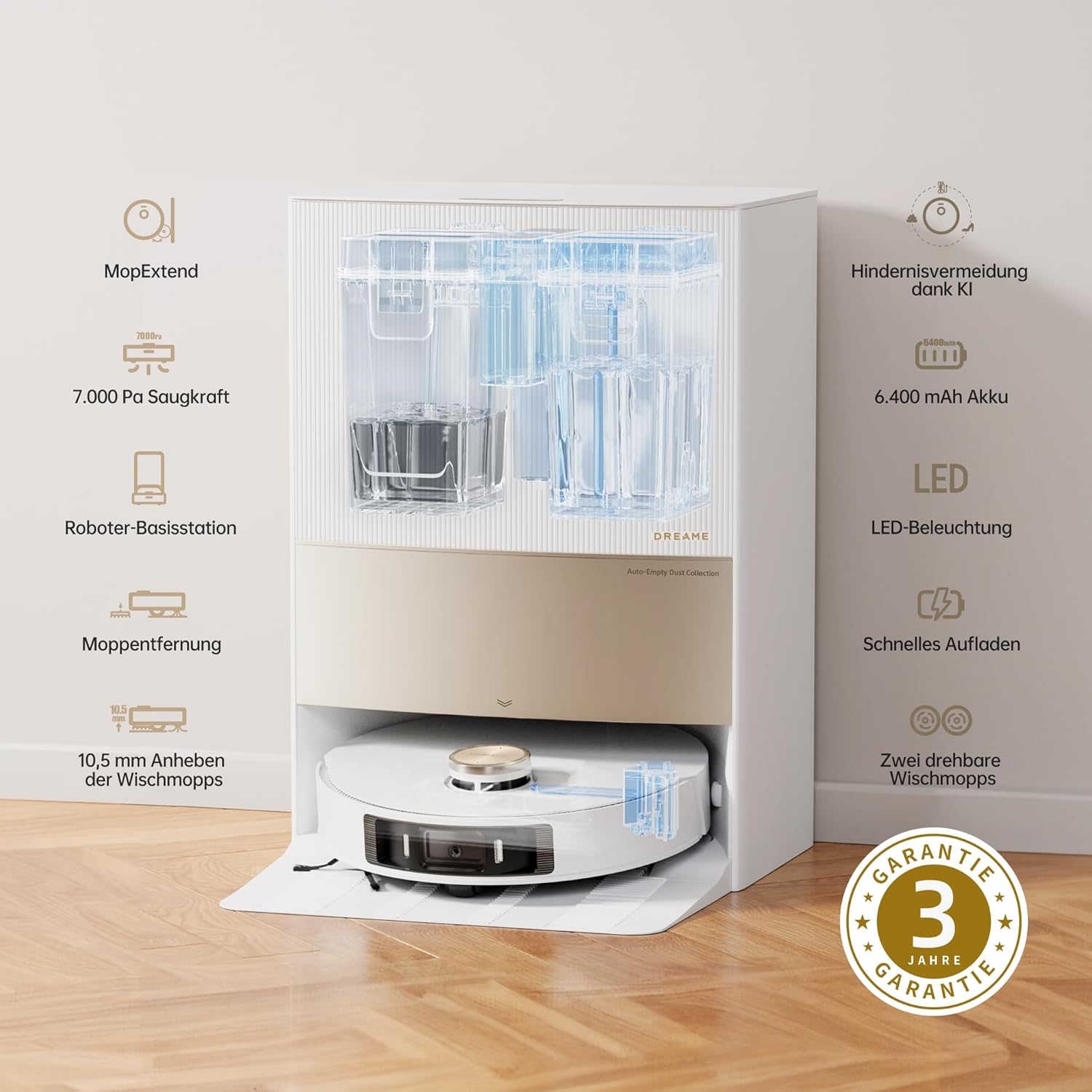 Aspirateur robot DREAME L20 Ultra avec technologie MopExtend
