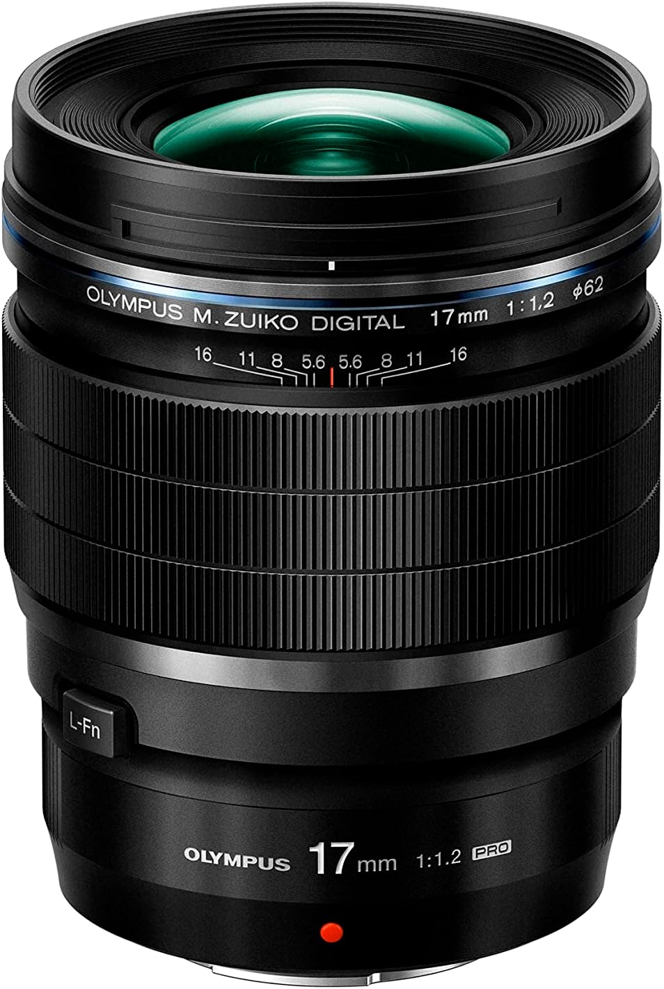 Objectif Olympus M.Zuiko Digital ED 17 mm F1.2 PRO, objectif à focale fixe rapide, compatible avec tous les appareils photo MFT (modèles Olympus OM-D et PEN, Panasonic série G), noir 