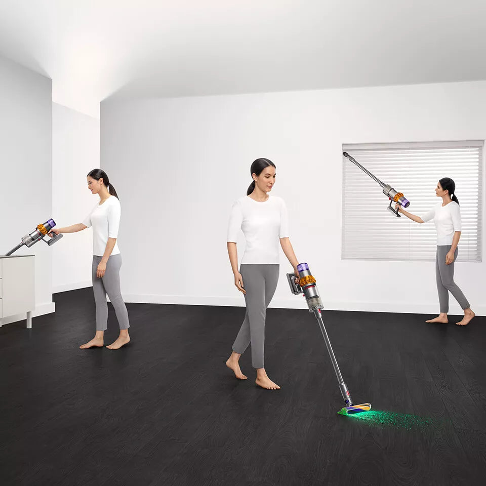 *AKTION* Dyson V15 Detect Absolute Kabelloser Stielsauger Gelb/Nickel, 660 Watt