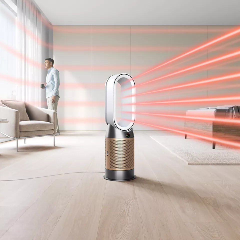 *AKTION* Dyson Purifier Hot + Cool HP09 Ventilator Heizlüfter Luftreiniger weiß/gold