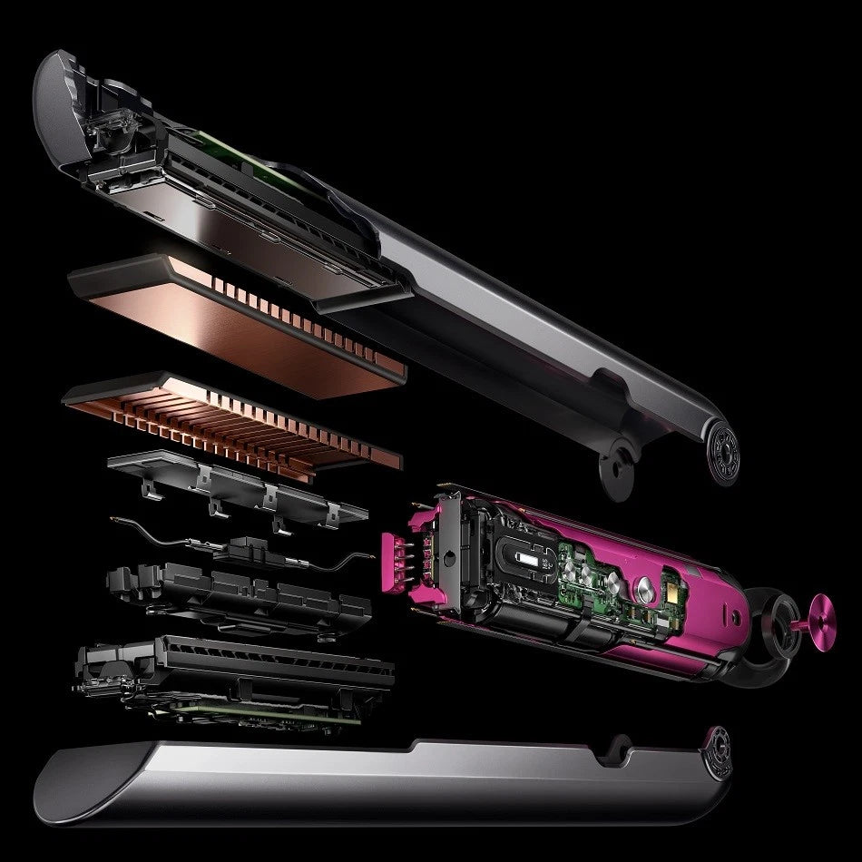 BESCHREIBUNG LESEN ! Dyson Corrale™ Haarglätter Glätteisen (HS03) Nickel/Fuchsia - LIMITIERT