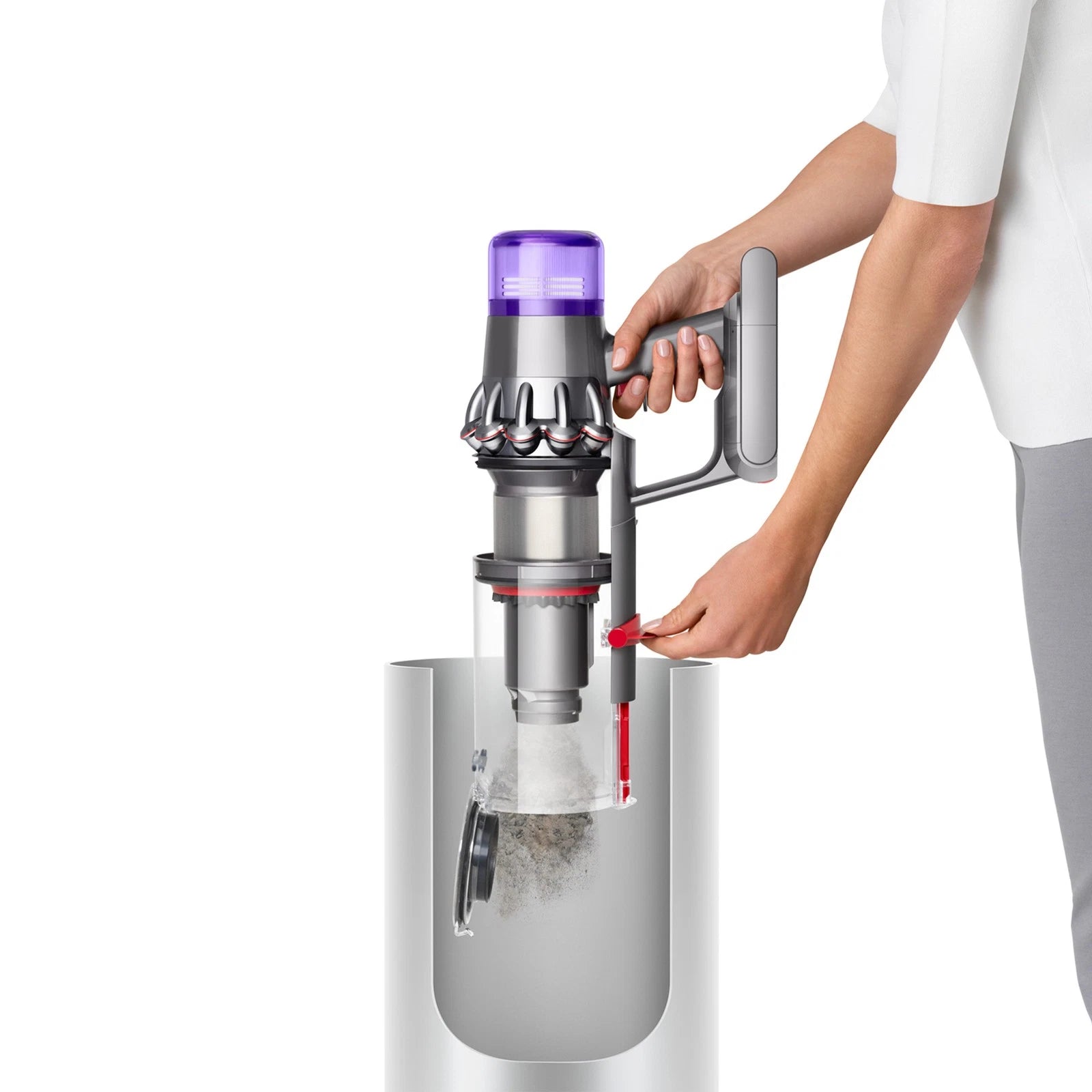 *AKTION* Dyson V11 Fluffy 476550-01 Akku-Staubsauger bis 60 min.Laufzeit 3 Saugstufen (Nickel/Rot)
